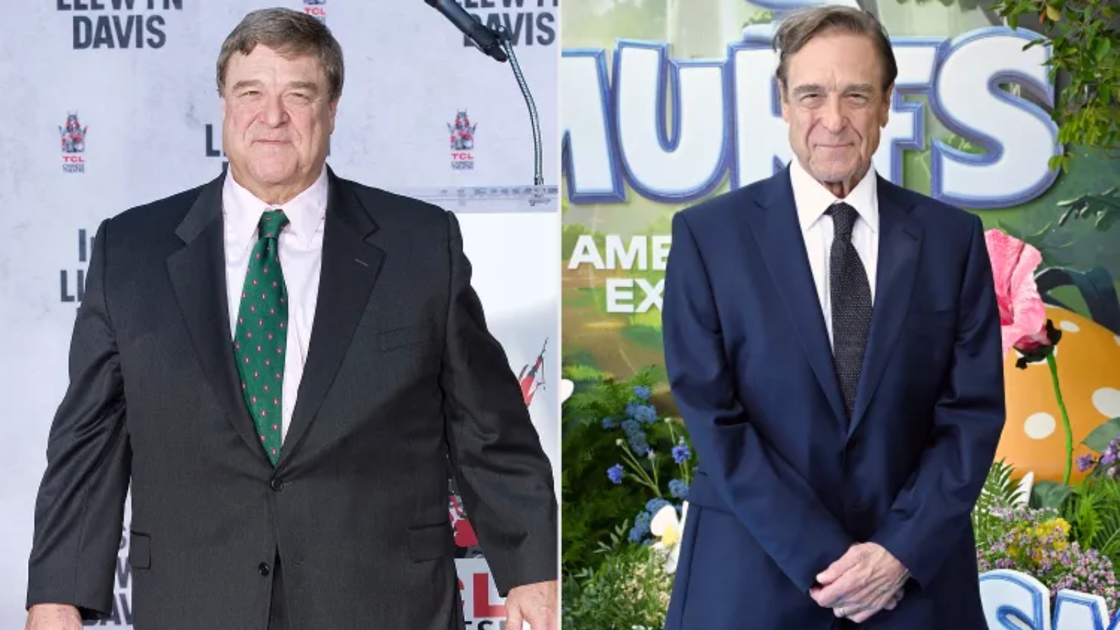 O 90 kilo lehčí! Herec John Goodman ukázal na premiéře Šmoulů štíhlejší postavu