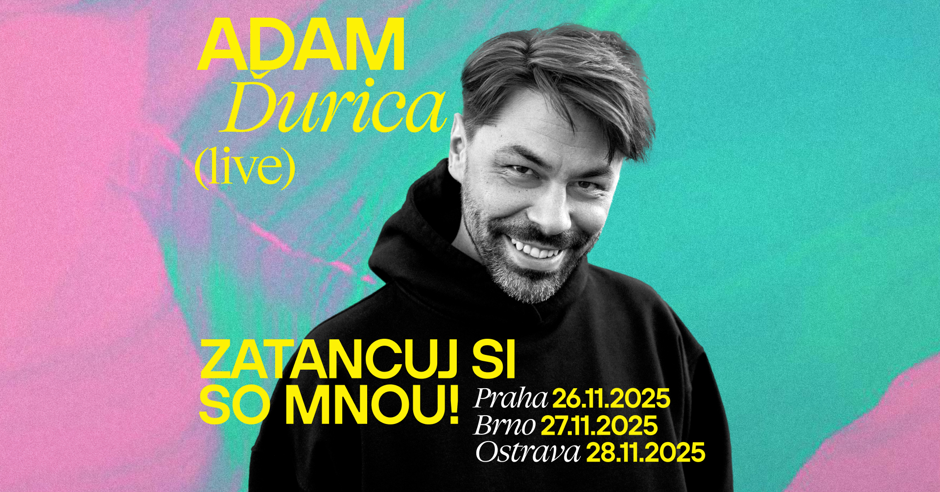 Adam Ďurica slaví 20 let na&nbsp;scéně – vyhrajte na&nbsp;Frekvenci 1 vstupenky na&nbsp;listopadový koncert v&nbsp;Lucerně!