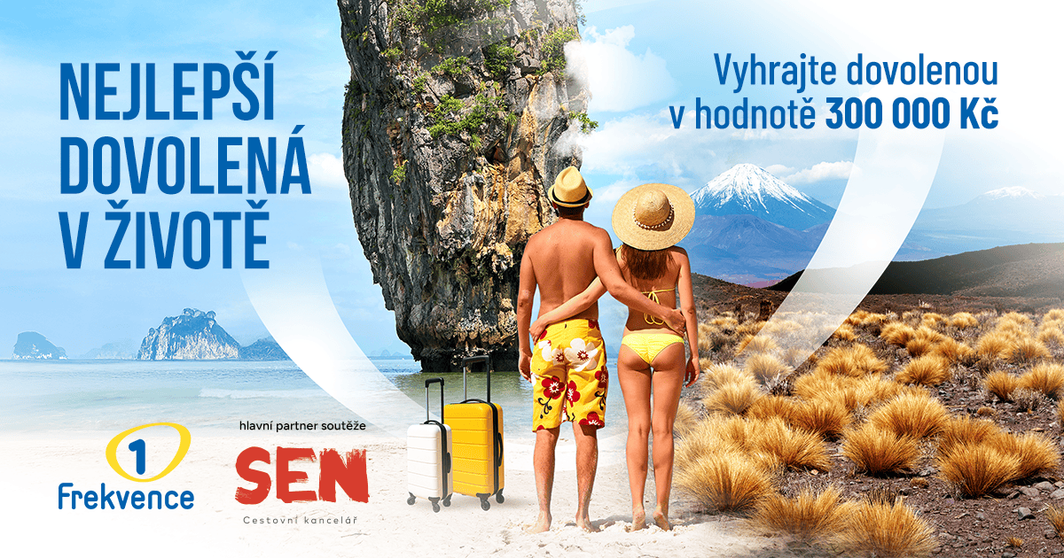 Vyhrajte Nejlepší dovolenou v&nbsp;životě s&nbsp;Frekvencí 1 v&nbsp;hodnotě 300&nbsp;000&nbsp;Kč!