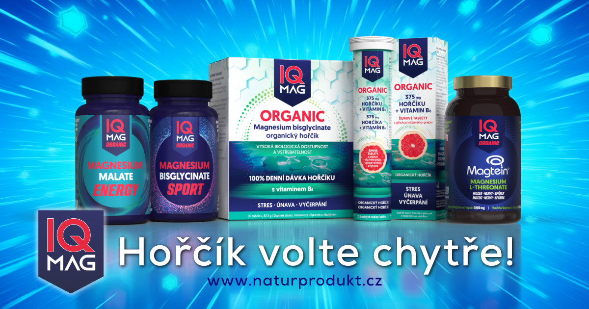 Soutěžte s&nbsp;Naturprodukt CZ o&nbsp;hořčíkové doplňky stravy IQ Mag v&nbsp;hodnotě 5&nbsp;500,-!