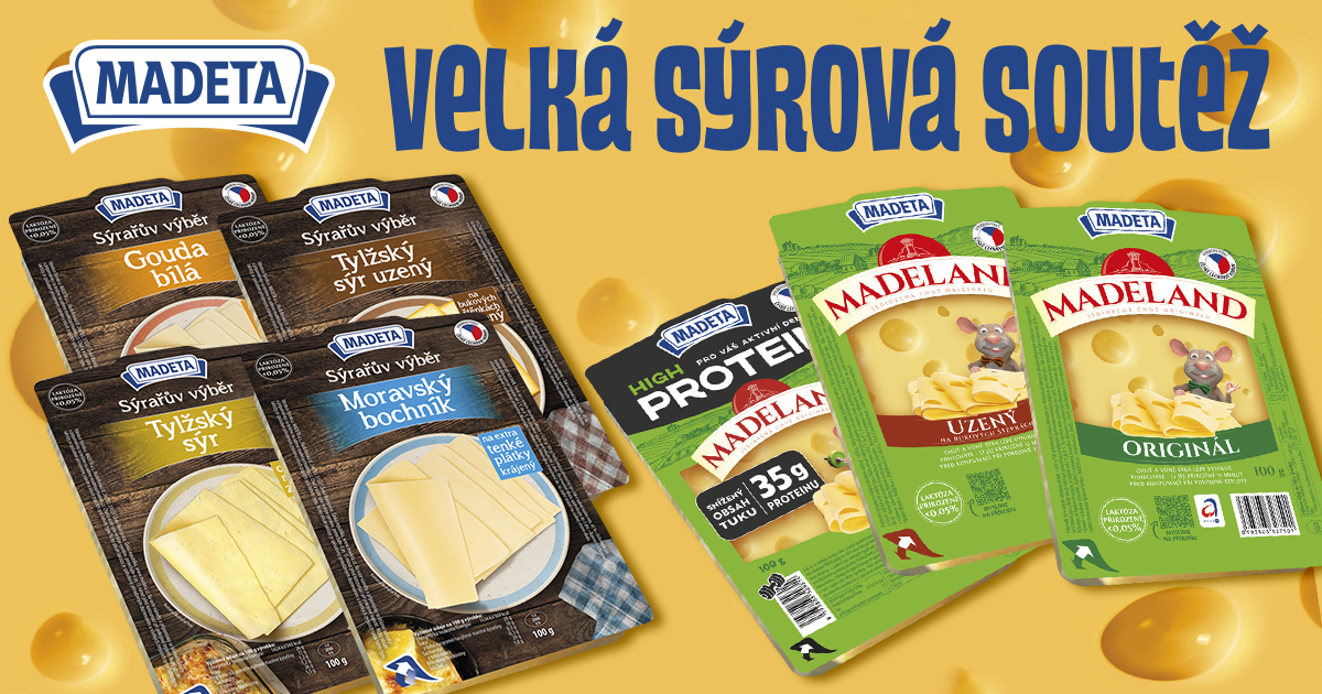 Soutěžte o&nbsp;balíček plný sýrů od Madety a&nbsp;doplňky do kuchyně za 3&nbsp;000&nbsp;Kč!