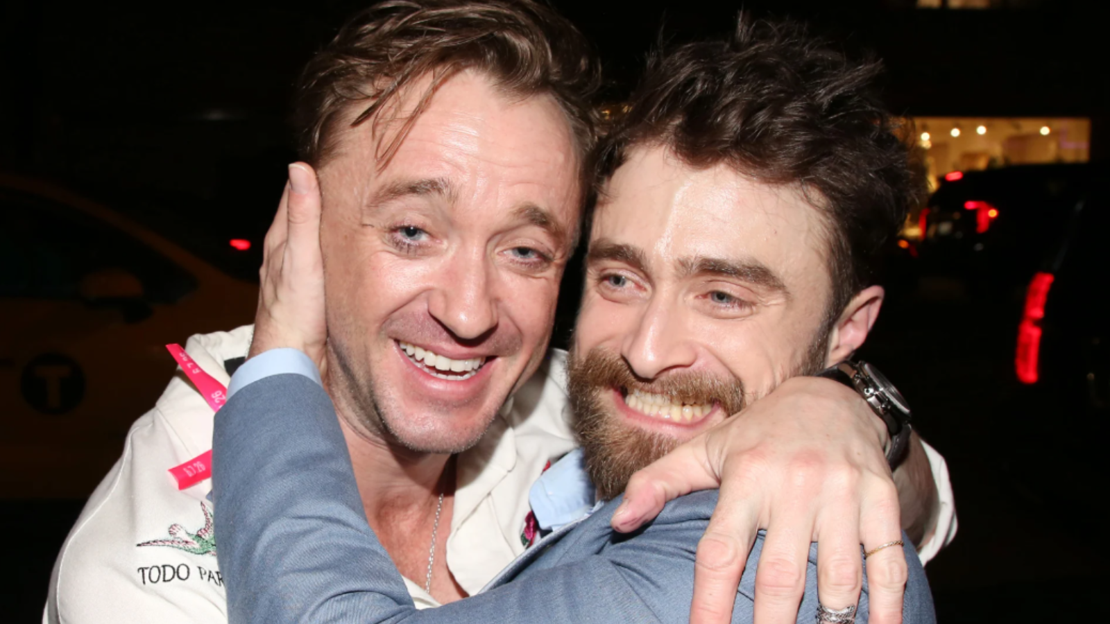 Na tohle setkání čekali fanoušci roky! Daniel Radcliffe a Tom Felton v objetí