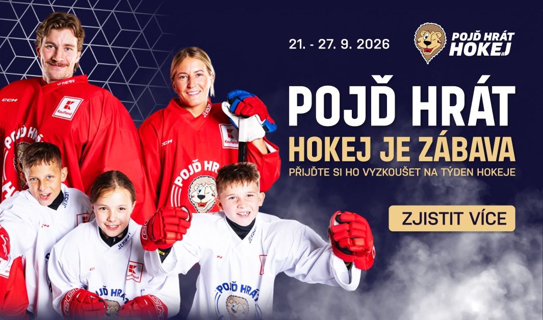 Týden hokeje je zpět. Děti si mohou zdarma vyzkoušet led ve 153 klubech