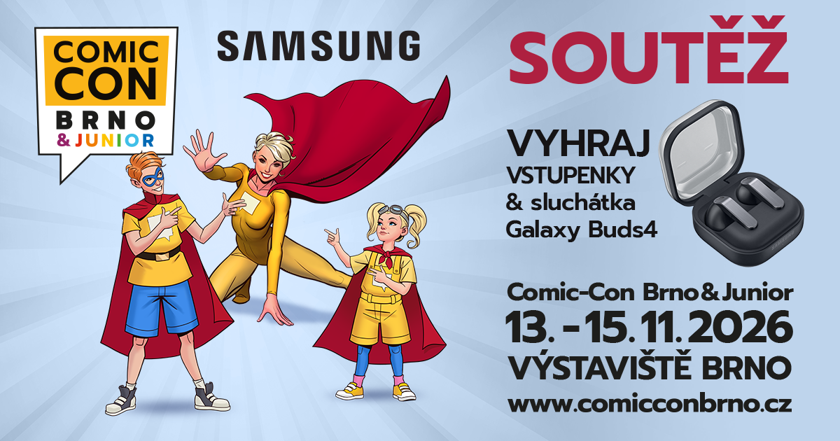 Vyhrajte vstupenky na Comic-Con Brno & Junior a nová sluchátka Samsung Galaxy Buds4!