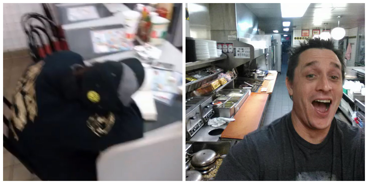 Opilý muž dostal hlad. Zaměstnanec restaurace spal, tak si poradil sám