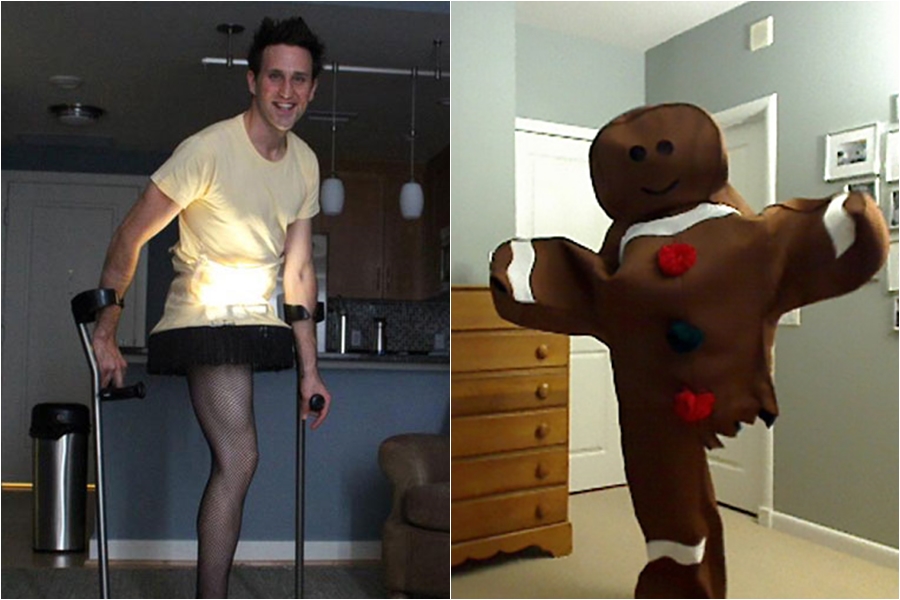 GALERIE: Rakovina mu vzala nohu, ne však smysl pro&nbsp;humor. Král halloweenských kostýmů je zpět!