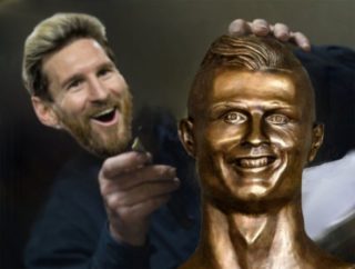 Ronaldova zmršená socha baví! 10 nejlepších vtípků na&nbsp;jeho účet ze sociálních sítí