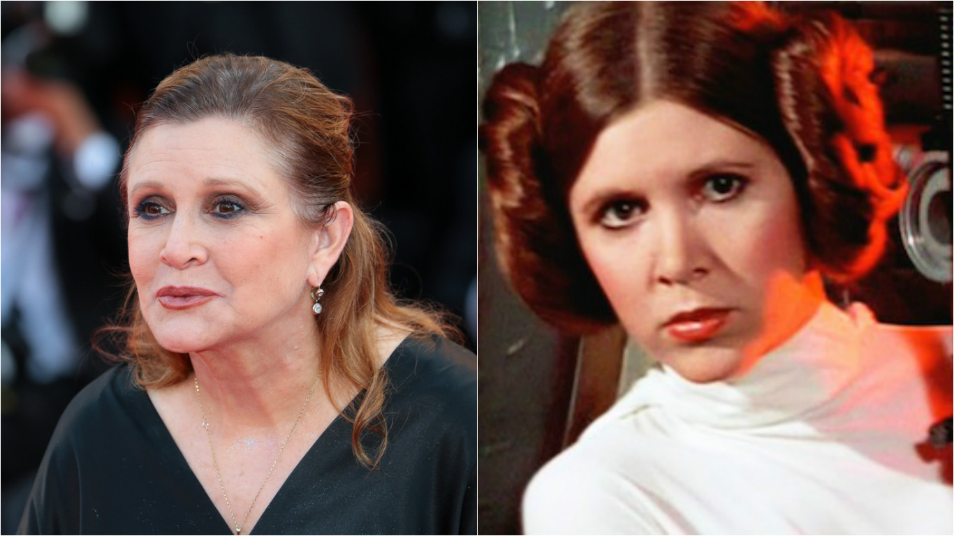 Zemřela americká herečka Carrie Fisher, ztvárnila princeznu Leiu