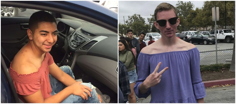 A nám to projde? Studenti protestovali proti sexismu na&nbsp;škole s&nbsp;humorem