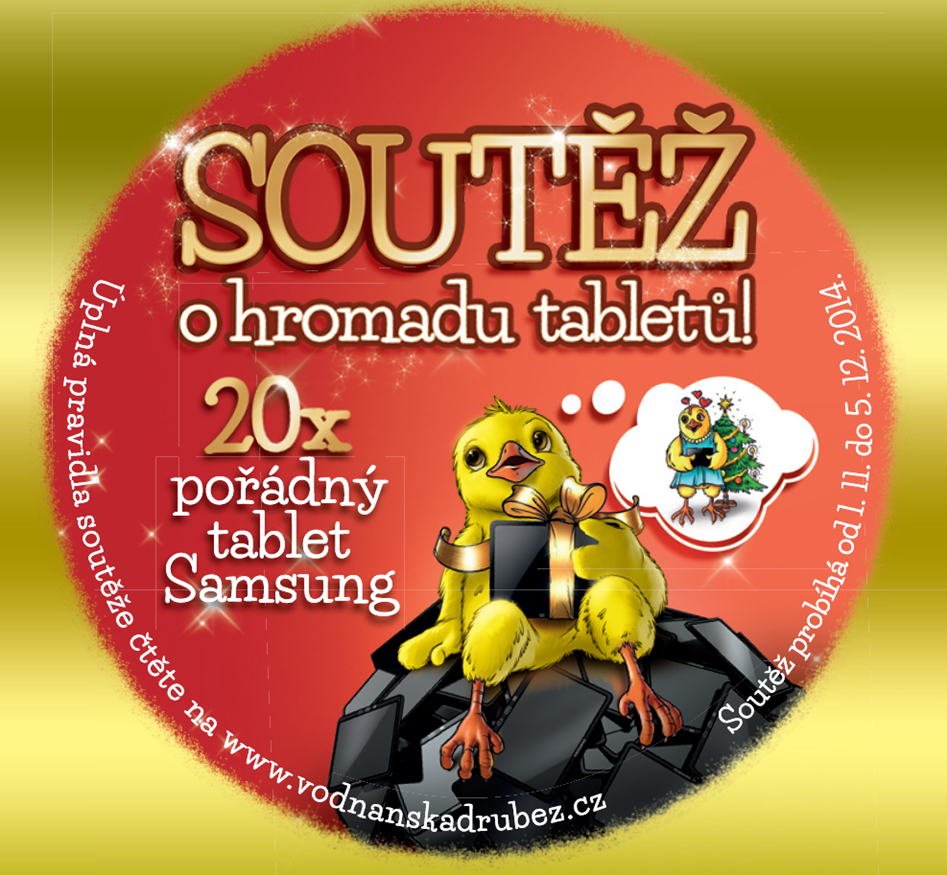 Tablet za výherní kód od firmy Vodňanské kuře!