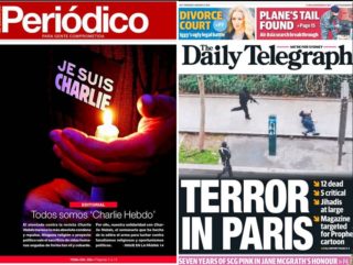 FOTO: Takhle světový tisk píše o&nbsp;útocích v&nbsp;Paříži!