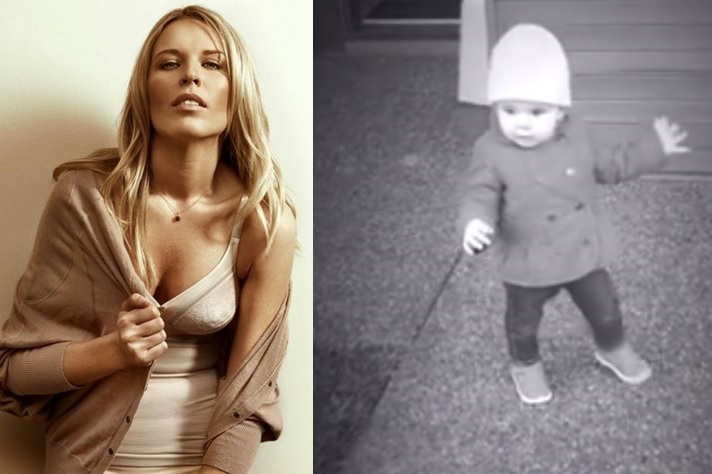VIDEO: Dcera Kobzanové začala chodit! Diana si ji přitom natočila