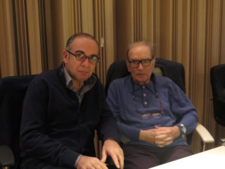 FOTO: Skladatel Ennio Morricone natáčel znovu v&nbsp;Praze!
