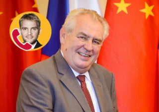 Bouček volá na&nbsp;Hrad: Prezident posílá čínskému prezidentovi Helenu Vondráčkovou