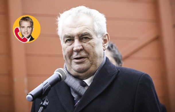 Prezident si stěžuje na&nbsp;sníh a&nbsp;mráz! Má totiž službu na&nbsp;úklid hradního nádvoří