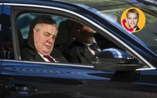 Prezident jel na&nbsp;Hrad v&nbsp;protestujícím taxíku! Kolik ho to bude stát?