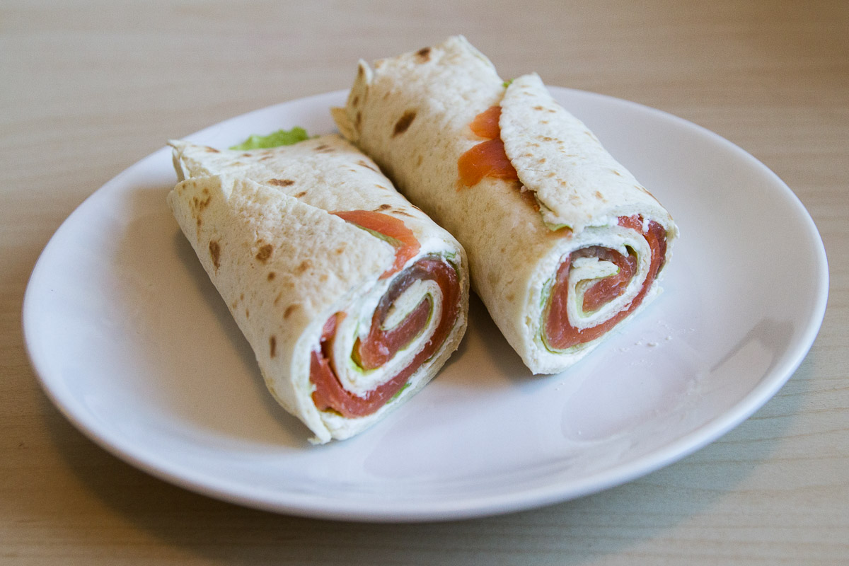 RECEPT FREKVENCE 1: Lososový wrap raz, dva, tři!