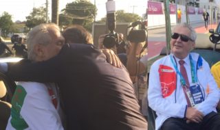 GALERIE: Zeman dorazil na&nbsp;zahájení olympiády! A&nbsp;padl do náruče Kiskovi