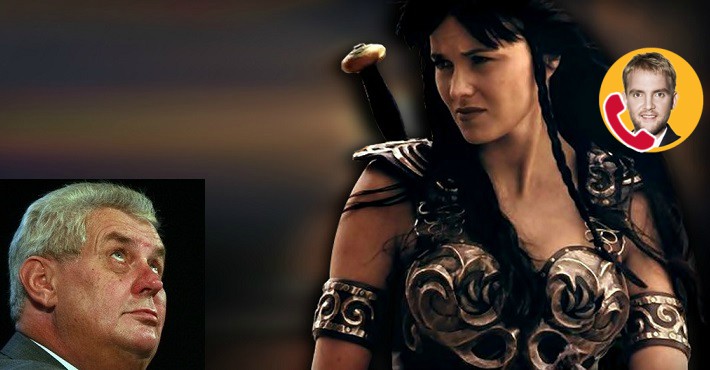 Pan prezident se bojí o&nbsp;život. Jde po&nbsp;něm manželka nebo Xena bojovnice?