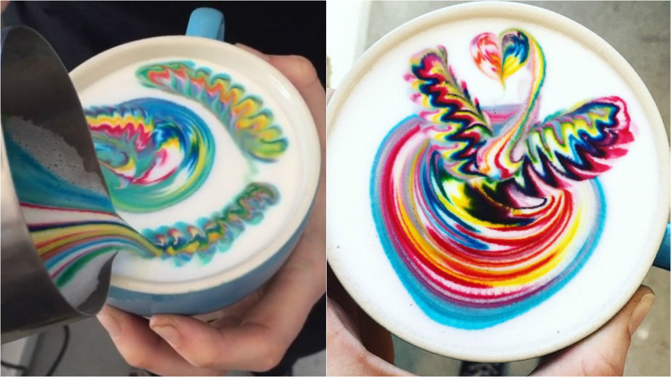 Nádhera! Duhové latte je nový HIT mezi milovníky kávy. Podívejte se, jak na něj