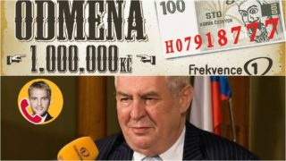 I prezident chce milión za stovku. A&nbsp;nechá si vítěznou bankovku vytisknout!