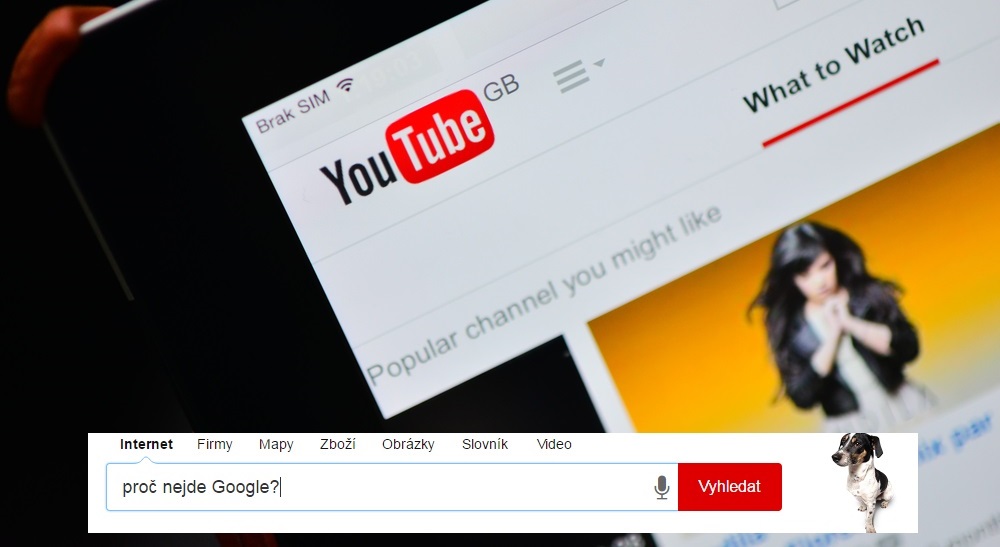 Tohle tu ještě nebylo! YouTube a&nbsp;Google v&nbsp;Česku postihl rozsáhlý výpadek
