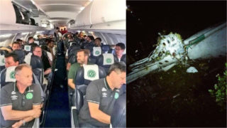 Poslední FOTO z&nbsp;letadla brazilských fotbalistů. Pak se zřítilo s&nbsp;81 lidmi na&nbsp;palubě