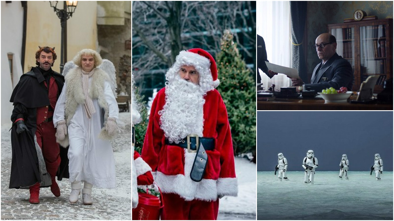 Filmové premiéry: Vánoční čas opepří sprostí Santové i laskaví čeští andělé