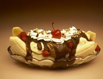 Banana Split s pařížskou šlehačkou