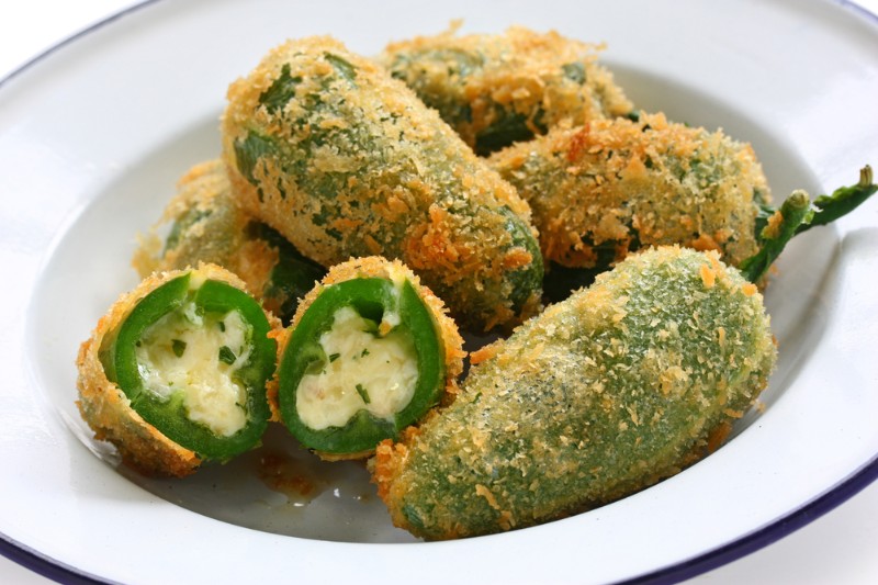 Plněné jalapeňos se sýrem
