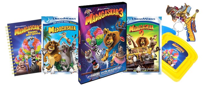 Vyhraj DVD Madagaskar 3!