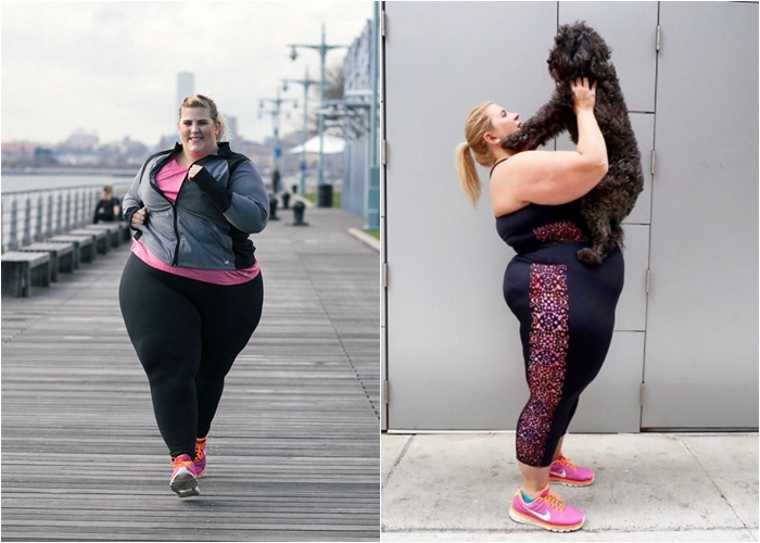 Plus size modelka nafotila sportovní kolekci, nyní čelí nenávistným komentářům