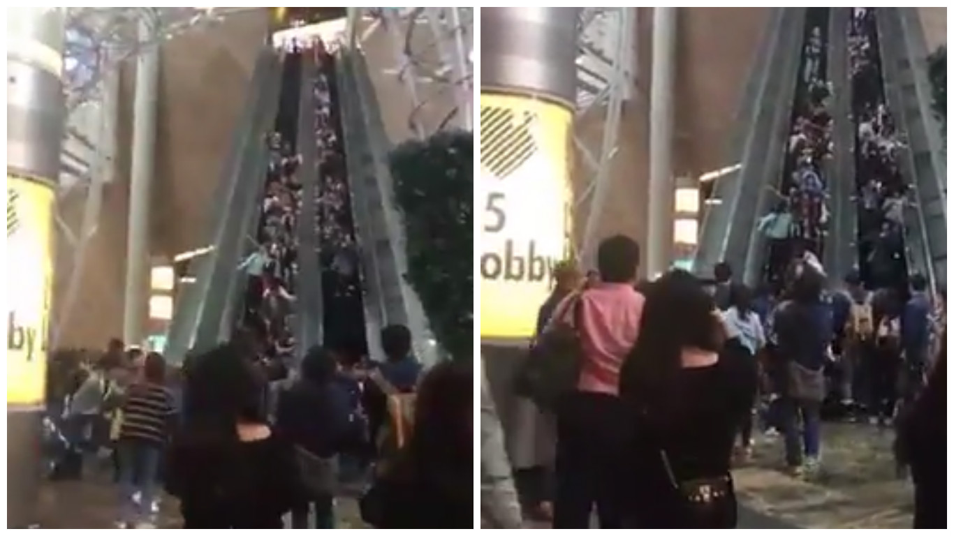 VIDEO: Drama v nákupním centru! Eskalátory změnily směr jízdy i rychlost. Více než 18 zraněných
