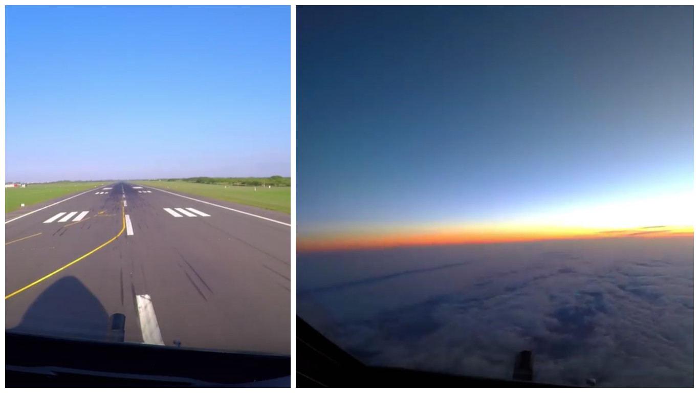 Úchvatné VIDEO: Jaké to je, když se z okénka svého pracoviště podívá pilot