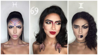 12 symbolů zvěrokruhu ztvárněné pomocí make-upu: Líčidly kráska ukázala vlastnosti všech znamení