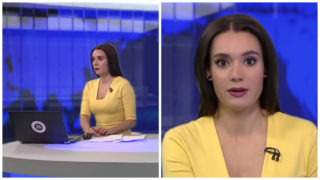 Moderátorka večerních zpráv zažila pořádný šok. Ve studiu ji během živého vysílání vyděsil nezvaný host!