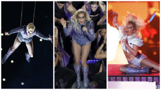 Lady Gaga na&nbsp;Super Bowlu: Velkolepá show začala na&nbsp;střeše stadionu! Na&nbsp;obloze zářilo 300 dronů! VIDEO