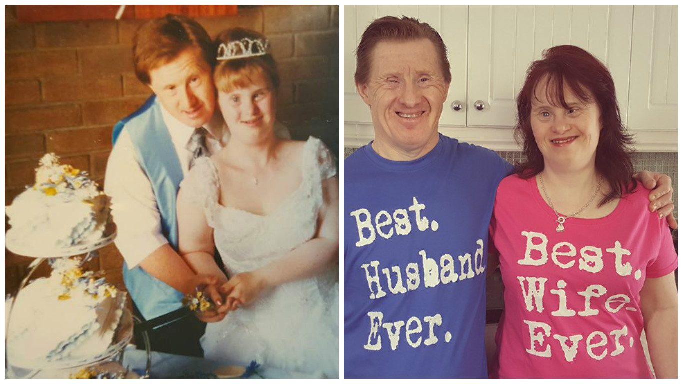 Láska je nejvíc: Pár s&nbsp;Downovým syndromem oslavil 22 let svého manželství! GALERIE