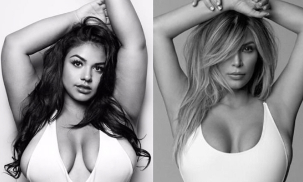 Nesrovnávejte se s Kim Kardashian. Plus size modelka zveřejnila inspirující fotku