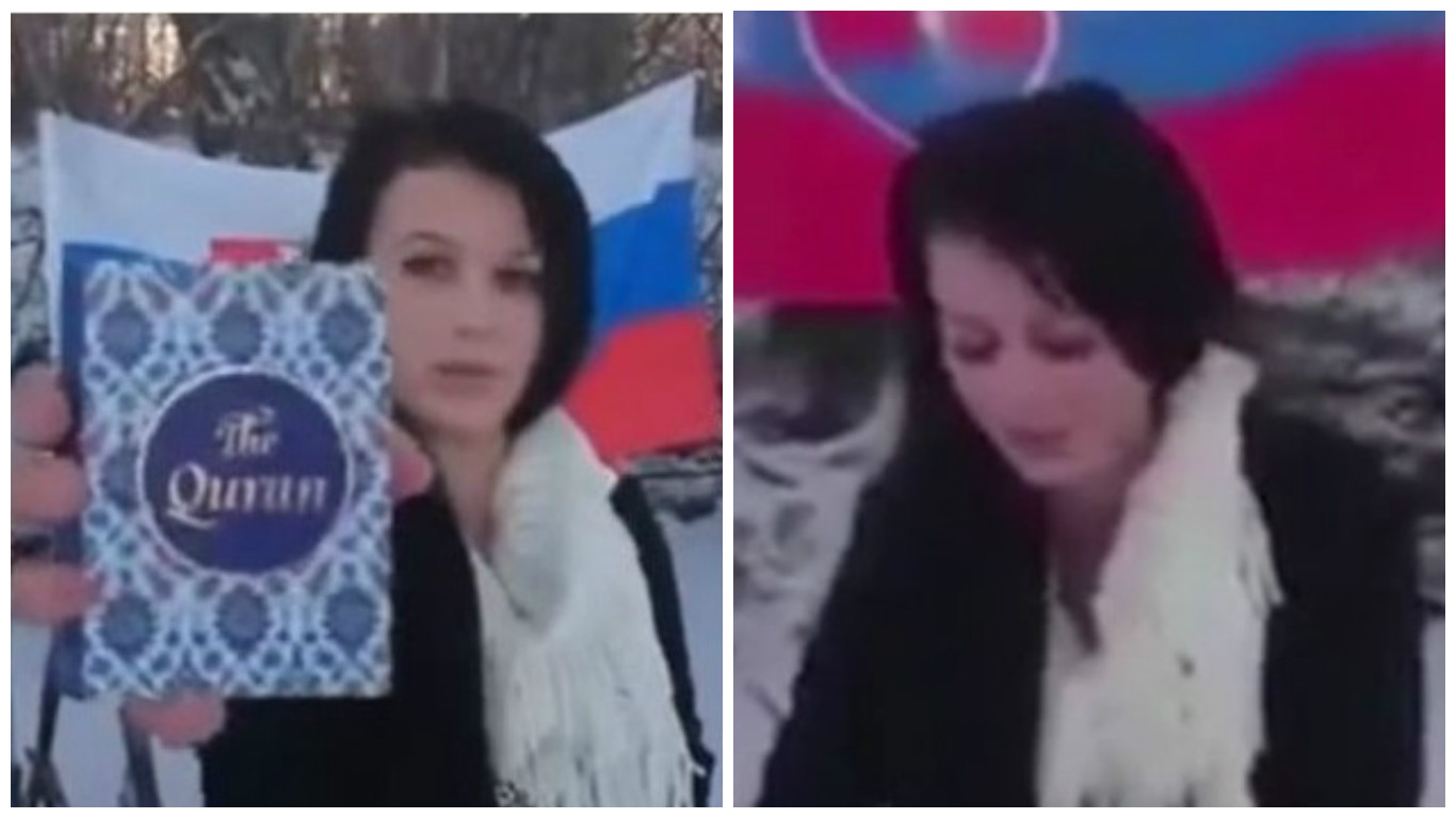 “Půjdu po&nbsp;každém muslimovi,” vyhrožovala Slovenka, která zneuctila a&nbsp;spálila korán. Zadržela ji policie!
