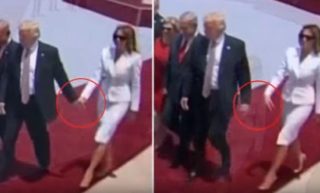 VIDEO: Melania Trumpová nechce, aby ji manžel vodil za ručičku! Takhle ho plácla