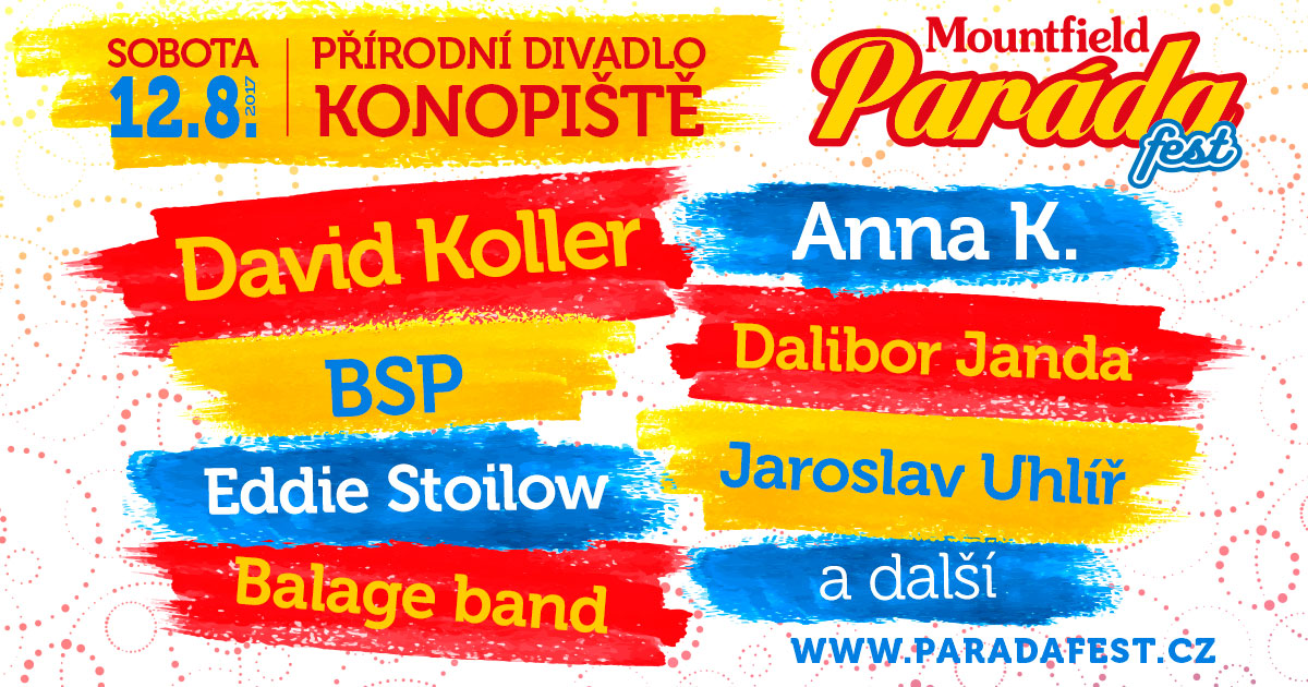 Pojeďte s námi na Mountfield PARÁDA FEST! Celý týden rozdáváme vstupenky!