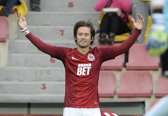 Rosický prvním gólem v lize po 17 letech zařídil Spartě výhru