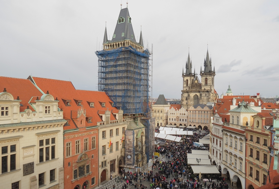 První fáze oprav je hotová. Ochoz Staroměstské radnice je znovu přístupný veřejnosti