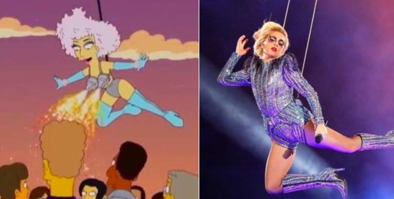 Simpsonovi zase předpověděli budoucnost! Trefili, jak bude vypadat vystoupení Lady Gaga na&nbsp;Super Bowlu