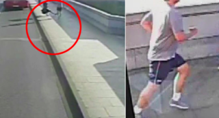 Policie v Londýně hledá běžce, jenž málem srazil ženu pod autobus