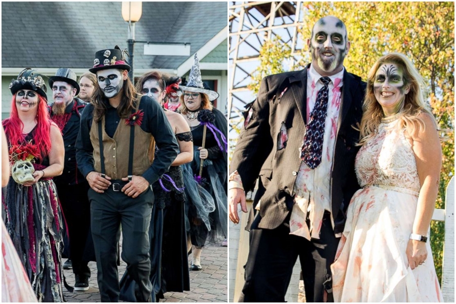 GALERIE: Dokud je smrt znovu nerozdělí. 13 děsivých párů si řeklo své ANO v&nbsp;pátek třináctého