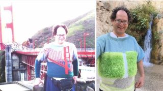 Zoufalec nebo král pletacích jehlic? Chlapík si plete svetry podle míst, která navštíví