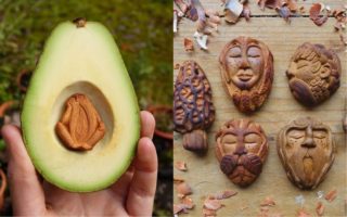GALERIE: Pecka z&nbsp;avokáda je přímo stvořená k&nbsp;uměleckým dílům! Věděli jste to?