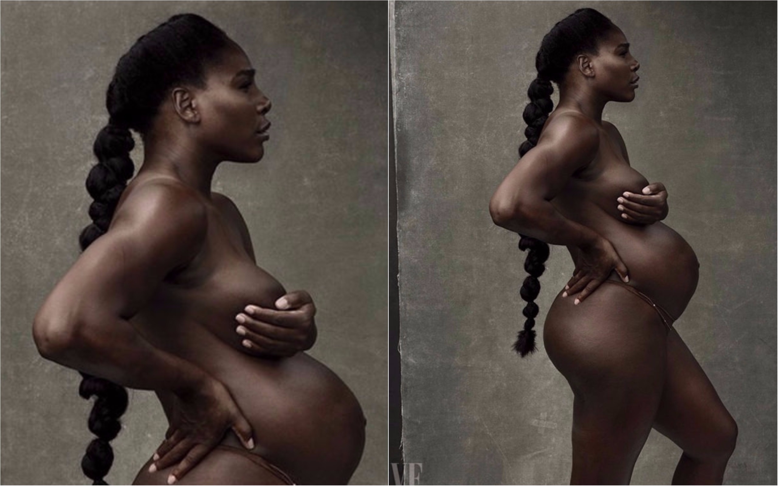 Serena Williamsová na&nbsp;obálce Vanity Fair. Odvážné těhotenské fotky vzbudily vlnu reakcí